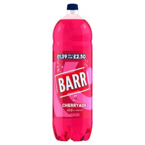 barr cherryade soft drink bottle
